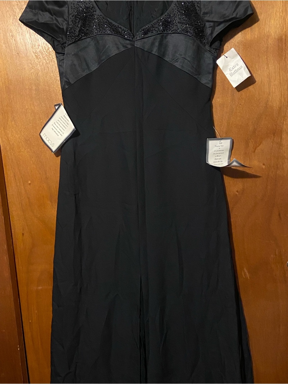 Liz Claiborne Black Beaded Cocktail Dress